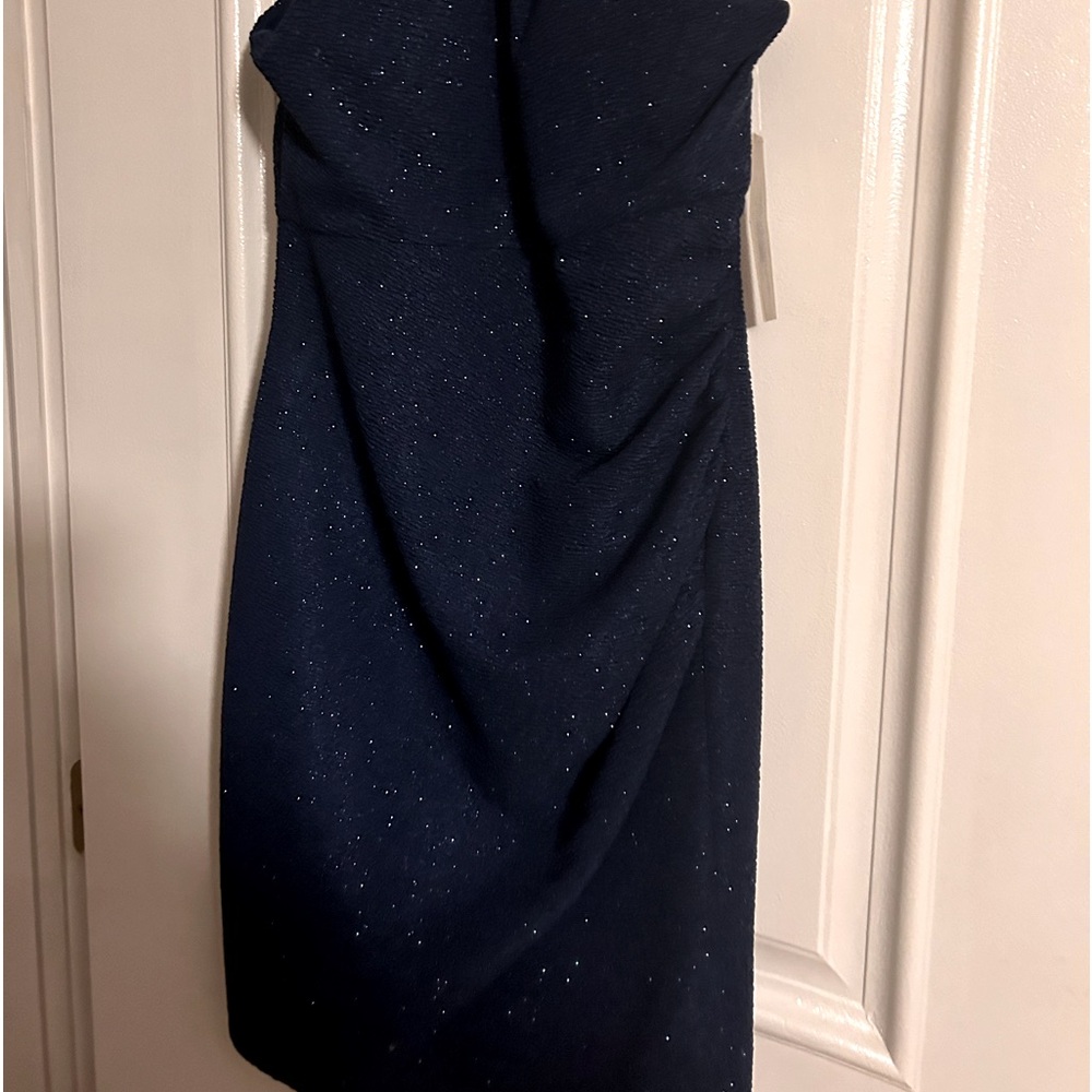 Eliza J Navy blue mid length evening dress size 10